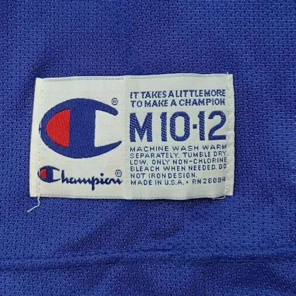 Vintage Champion Grant Hill #33 Detroit Pistons Jersey Youth Medium - Picture 3 of 6